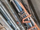 a pile of tools sitting on top of a pallet