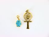 une image représentant une croix égyptienne et un pendentif ankht sur un fond blanc