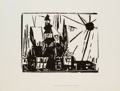 an image of a black and white drawing of a lighthouse