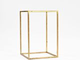 an image of a gold metal frame on a white background
