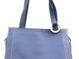 an image of a blue handbag on a white background