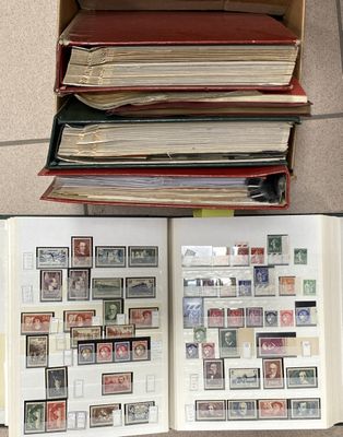 many different types of stamps in a book
