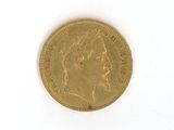 a gold coin with a picture of a man on it