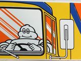 une photo d'un bus sur lequel figure un personnage de dessin animé