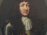 un tableau représentant un homme en armure, coiffé d'un casque
