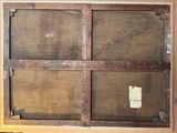 a picture of an old wooden window with a glass pane