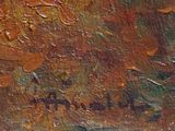 une image montrant un gros plan d'une peinture sur toile