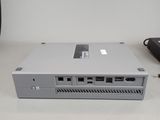a computer with a power cord plugged into it