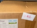 a cardboard box that is sitting on a shelf
