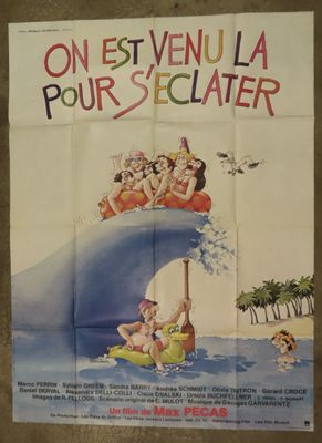 french movie poster for on estvenu la pour selcater