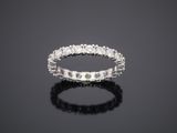 a white gold and diamond eternity ring