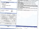 a close up of a document with a barcode on it