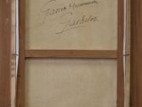an image of a painting of a window with writing on it