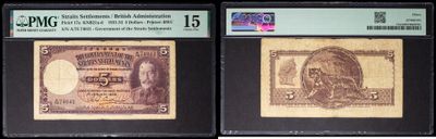 two different types of currency are on display on a black background