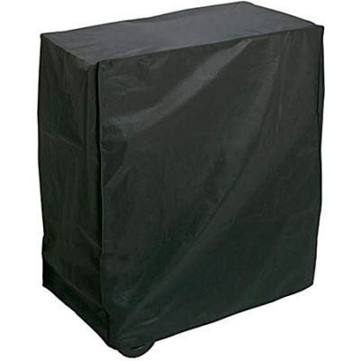 an image of a black cover on a black table