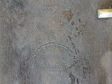 a close up of a metal object on a table