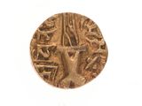 an image of a gold coin with a bird on it