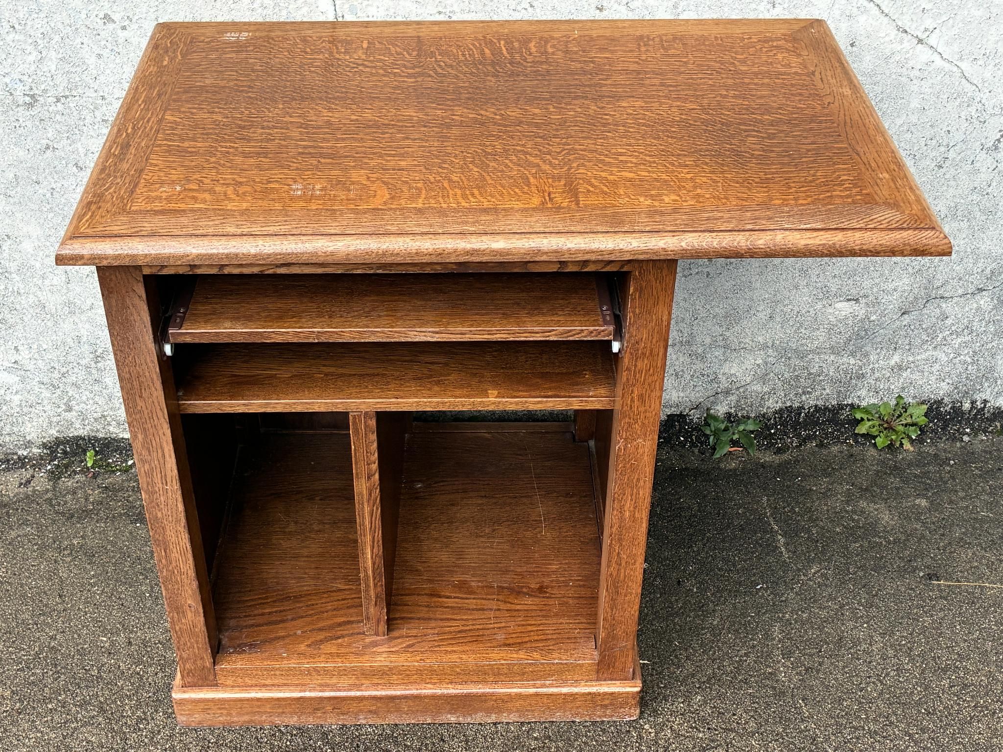 Petit meuble de rangement ou informatique en chêne