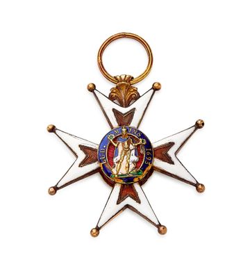 gros plan d'une médaille sur fond blanc