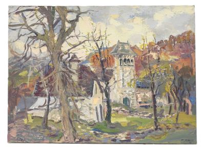 une image représentant un tableau d'une église dans les bois