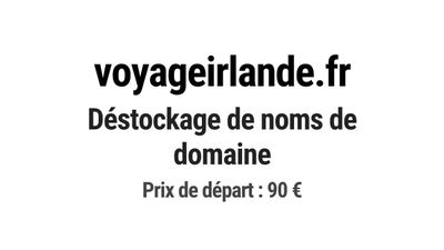 Nom de domaine voyageirlande.fr.
