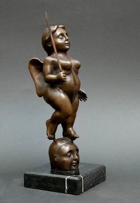 CARRIER (XXI) Femme ailée marchant sur une tête d’homme
