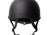 an image of a black helmet on a white background