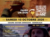 un prospectus annonçant un événement organisé par les pompiers, avec la photo d'un homme portant un casque