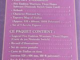 menu for a restaurant with a purple background and a gold border