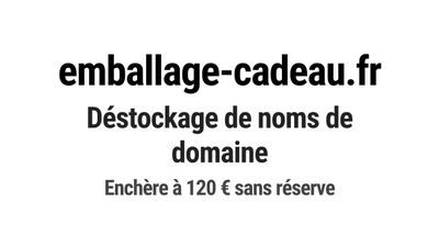 Nom de domaine emballage-cadeau.