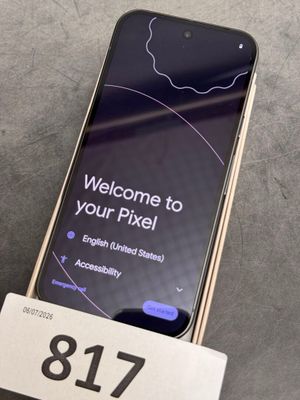 someone is holding up a phone with a sign that says welcome to your pixell