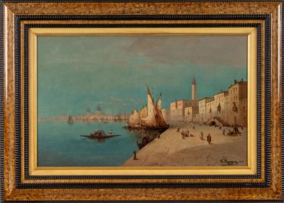 Lucien LAPEYRE (1882-1967). Vue de Venise, depuis l'Arsenal,…