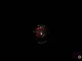 an image of a red light in the dark