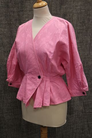 Emmanuel UNGARO Parallèle Paris – Veste courte vintage rose effet...