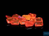 orange fire oplite faceted cubes