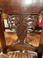 SUITE DE 4 CHAISES en bois fruitier, les dossiers à décor aj… (photo 3)