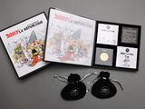 a picture of a book and a pair of earbuds
