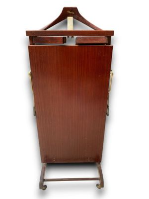 PRESSBOY. Un valet de nuit en bois verni et métal