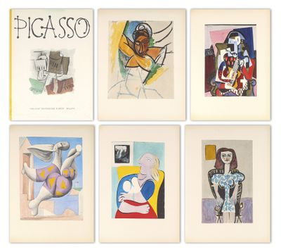 six tableaux encadrés représentant des femmes, de différentes couleurs et tailles