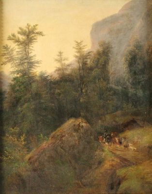 Ecole Suisse, XIXème siècle, dans le goût de Franck Prévost-…