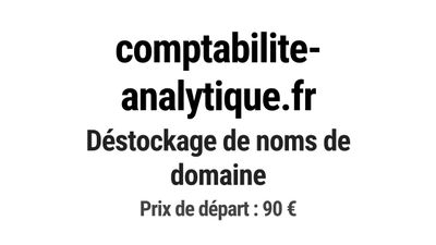 Nom de domaine comptabilite-analytique.