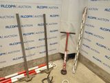a lot of tools that are laying out on the floor
