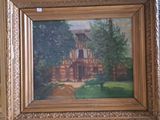 a picture of a painting hanging on a wall
