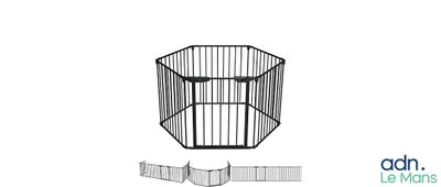 un gros plan sur une cage pour chien à laquelle est attachée une laisse