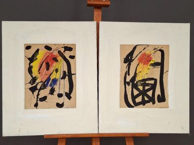 Guy BEZANCON (né en 1942) Dyptique