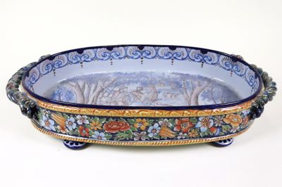 Antoine MONTAGNON à NEVERS Importante jardinière de table en… - Photo 1