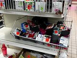 a lot of items on the shelves in the store