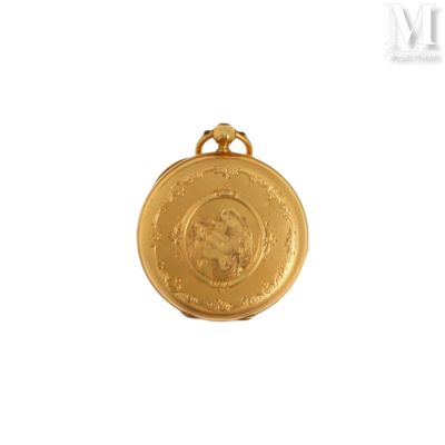 l'image d'une médaille d'or sur laquelle figure le visage d'une femme