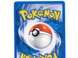 a close up of a card with a pokemon poke - ball on it