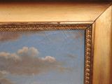 a picture of a painting of a boat in the water